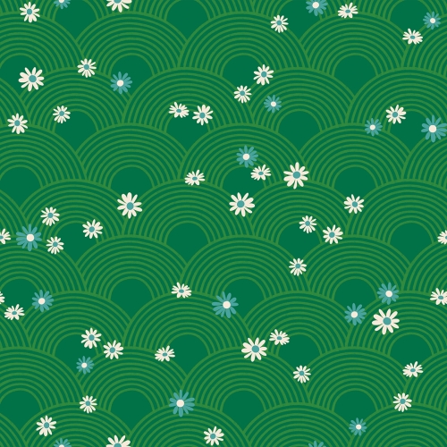 Patchwork Baumwolle - Ruby Star Society - Melody Miller - Rise and Shine - Meadow Florals Geometric